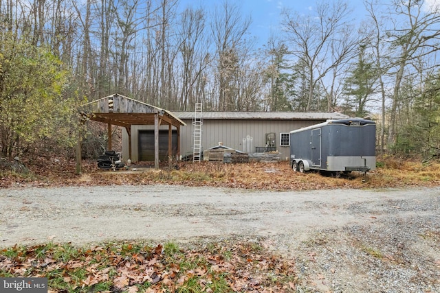 view of front of home featuring a garage