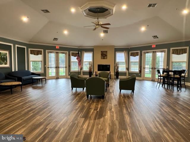 40 Vender Ln, Mays Landing, NJ 08330 - common area featuring ornamental molding and lofted ceiling