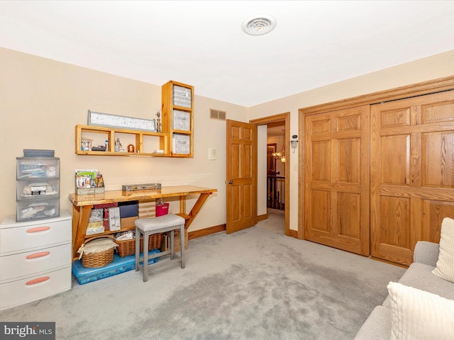 4414 Mountville Rd, Frederick, MD 21703 - office area featuring carpet floors and baseboards