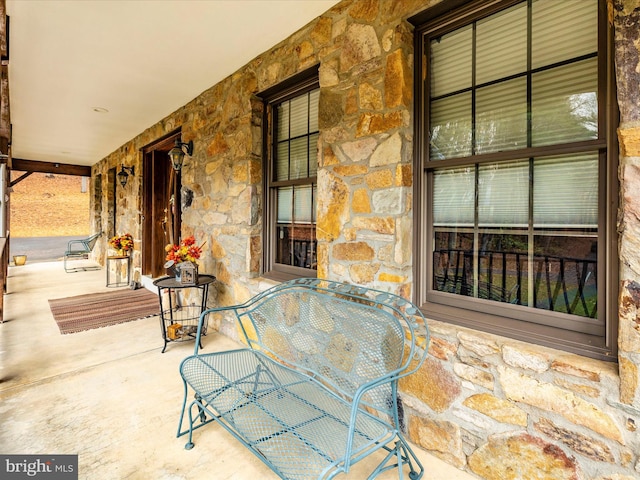 view of patio / terrace featuring covered porch