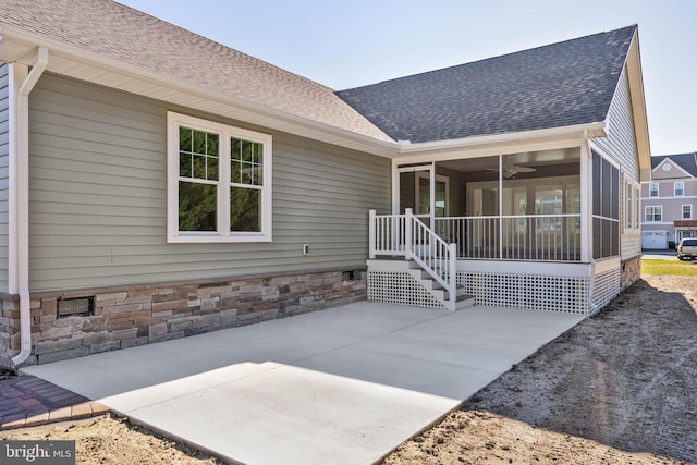 exterior space featuring a patio area