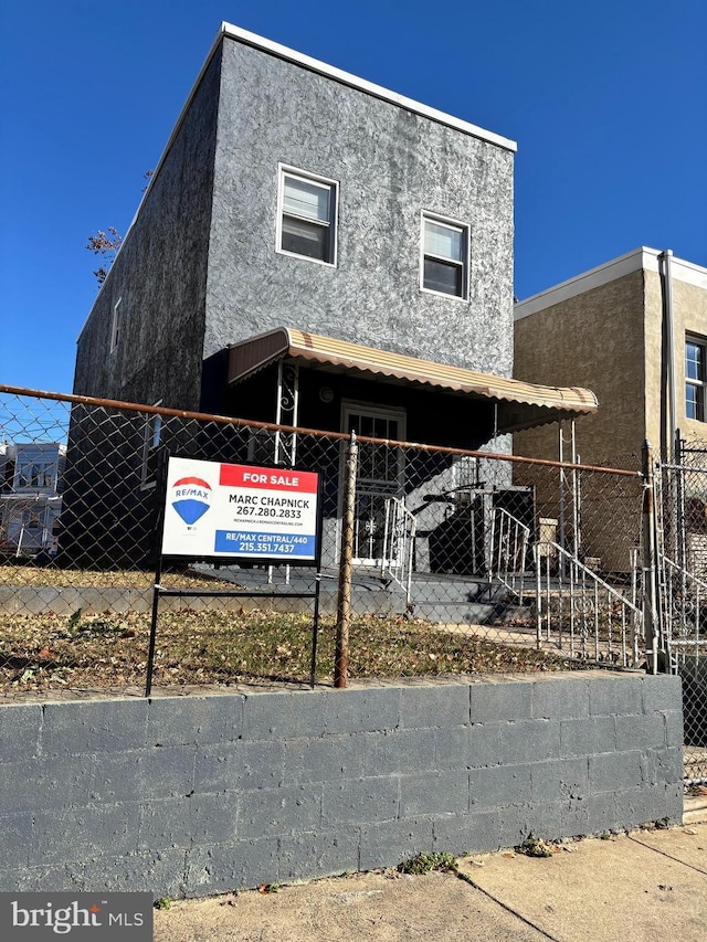 view of unfinished property