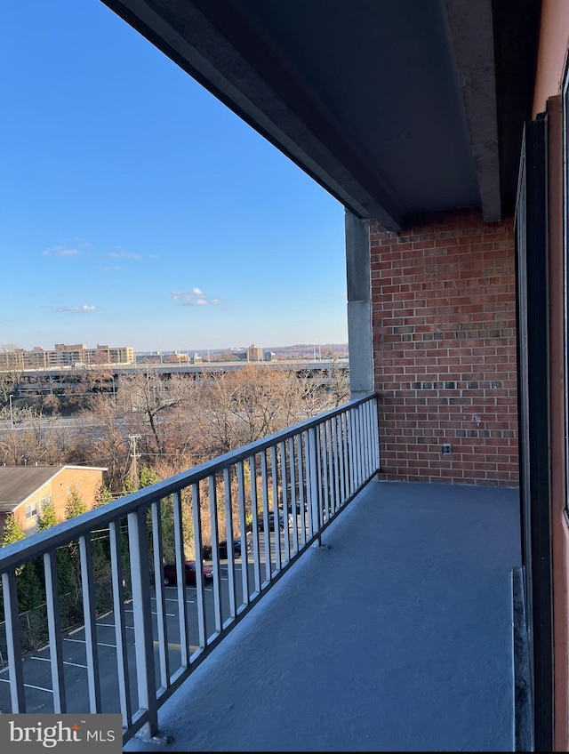 view of balcony