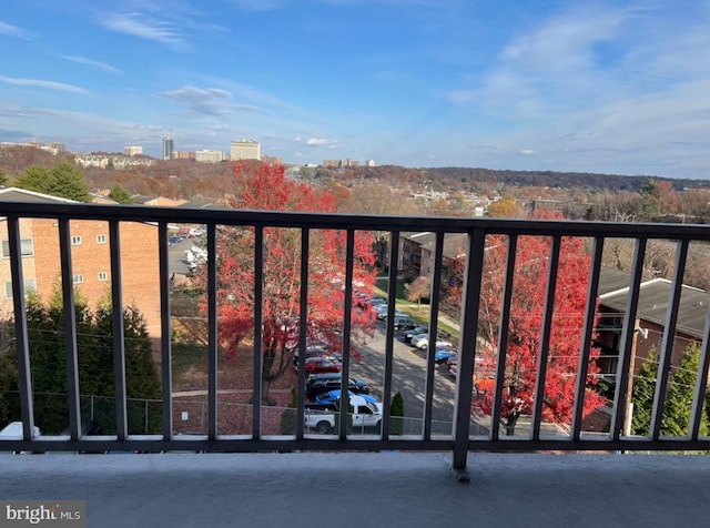 view of balcony