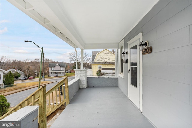 balcony with covered porch