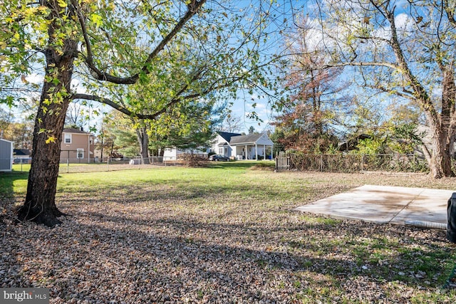 view of yard with a patio