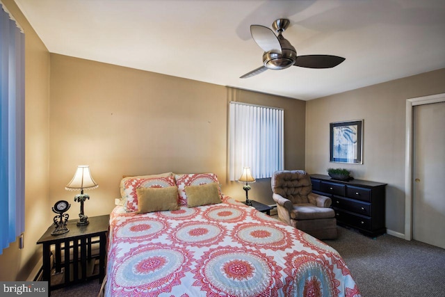 8388 Hilda Dr, Salisbury, MD 21804 - bedroom with carpet flooring and a ceiling fan