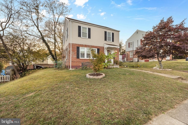 view of property with a front yard