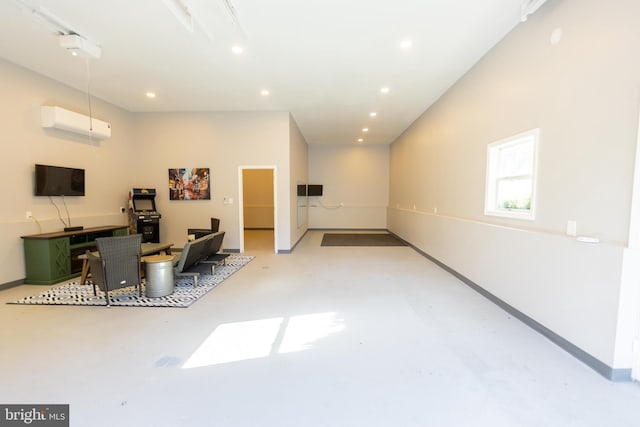 interior space with a wall unit AC