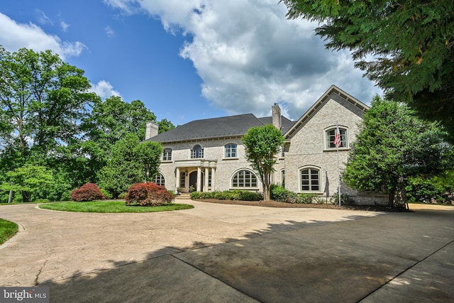 view of french country style house