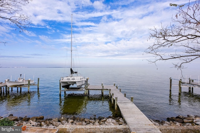 2142 Lake Dr, Pasadena, MD 21122 - dock with boat lift and a water view