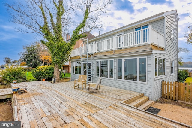2142 Lake Dr, Pasadena, MD 21122 - view of deck