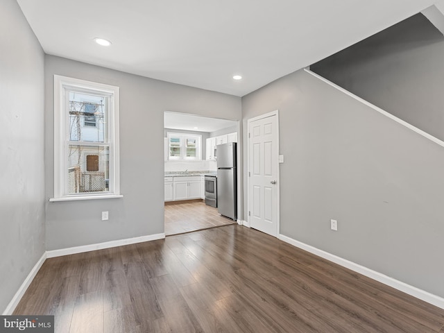 interior space featuring hardwood / wood-style floors