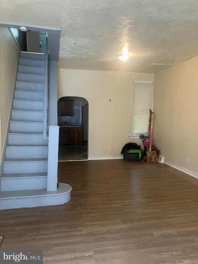 interior space with wood-type flooring