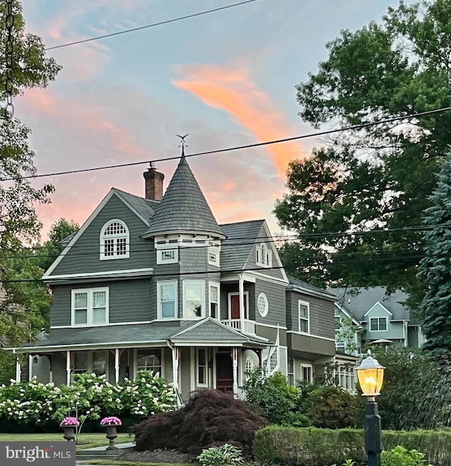 victorian home featuring a porch