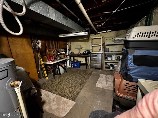 255 Regina Ave, Hamilton, NJ 08619 - unfinished basement with a workshop area