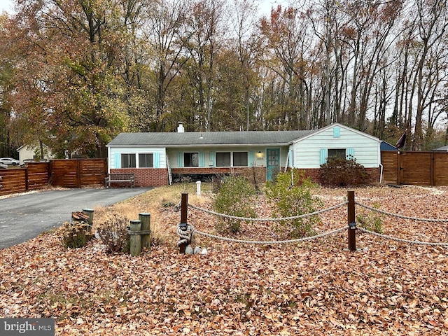 view of ranch-style house