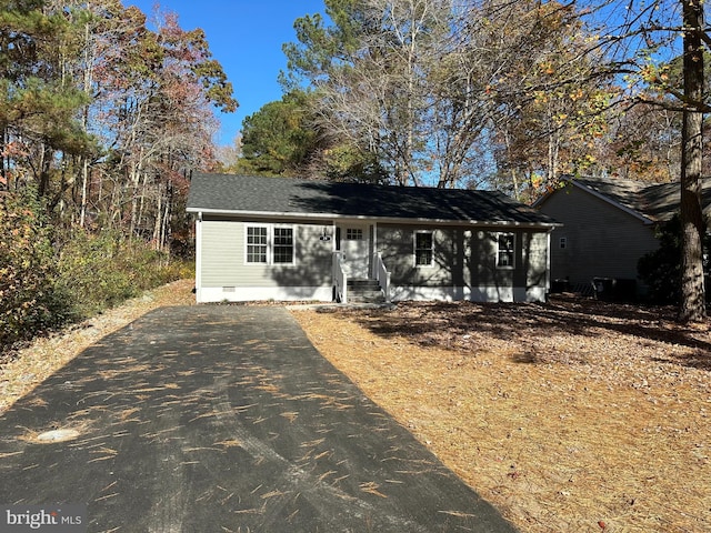 view of ranch-style home