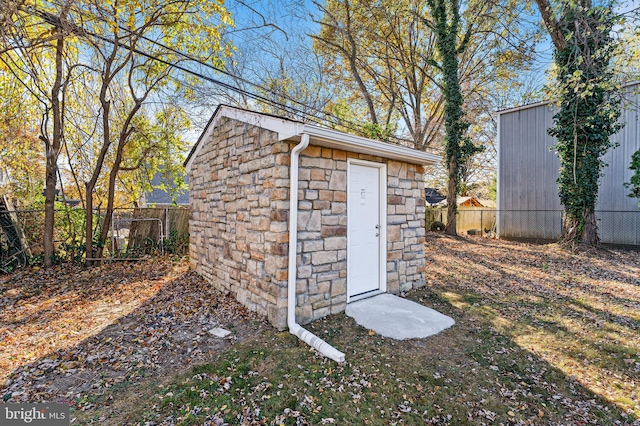 view of outdoor structure