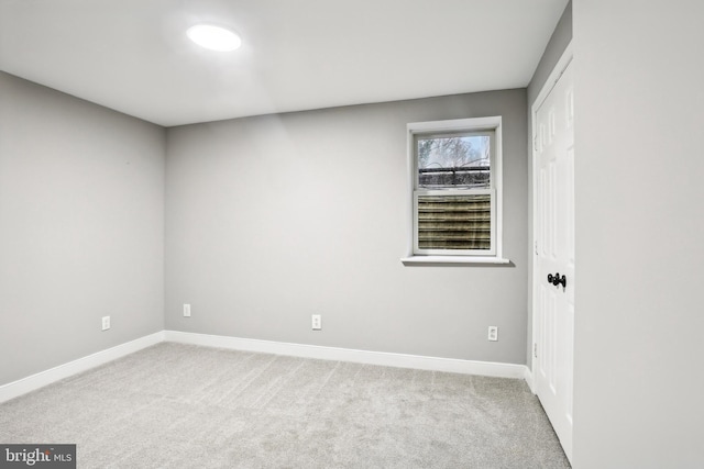 view of carpeted empty room