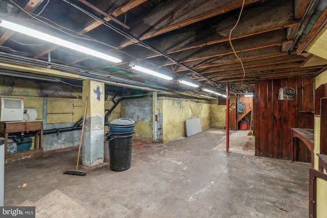 view of basement