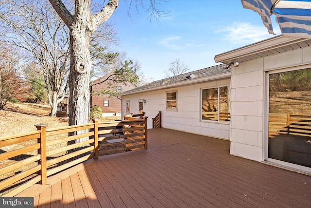 view of wooden terrace