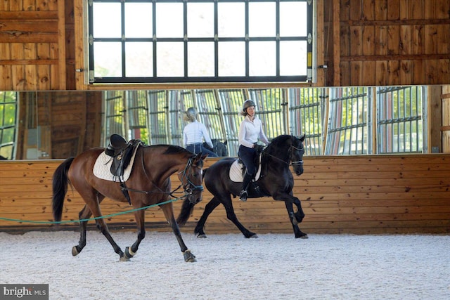 view of horse barn