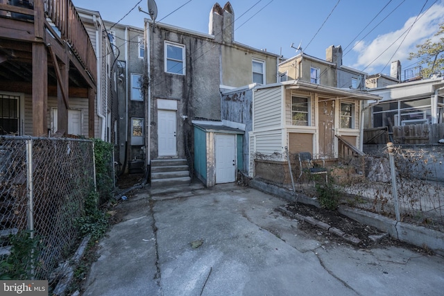 view of rear view of property