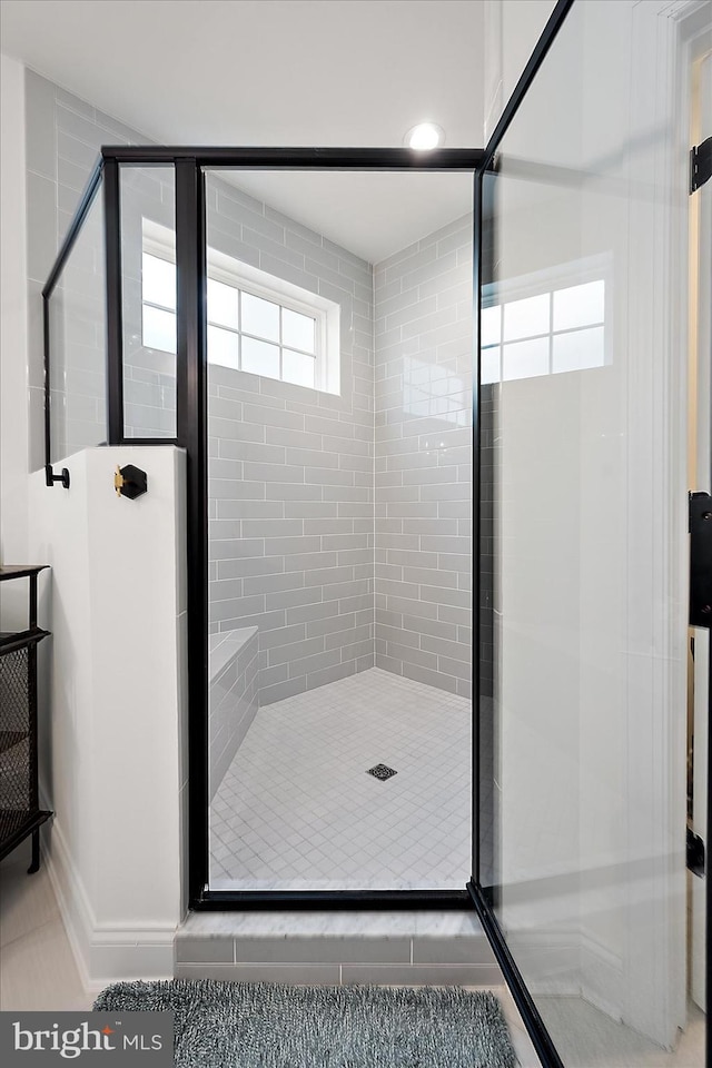 full bath with a stall shower