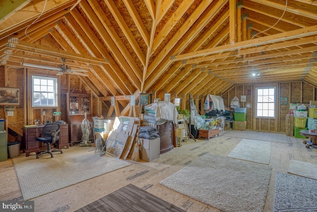 attic featuring a wealth of natural light