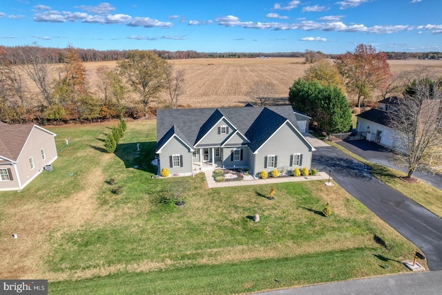 drone / aerial view featuring a rural view