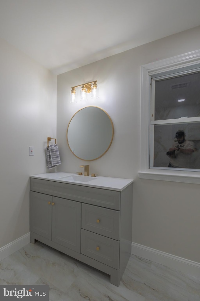 bathroom with vanity