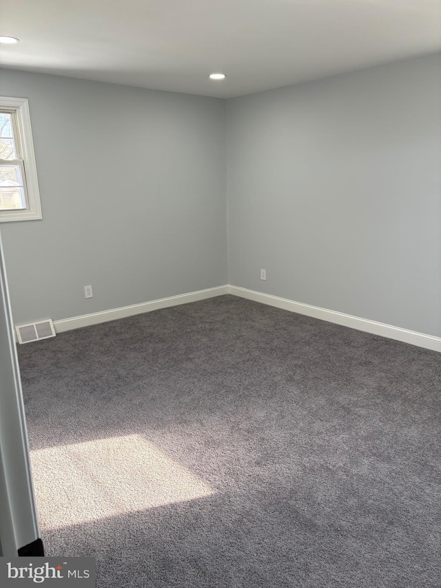 view of carpeted empty room