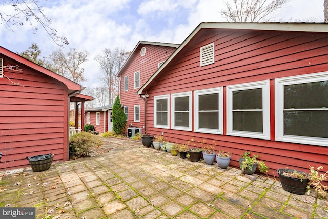 rear view of property with a patio