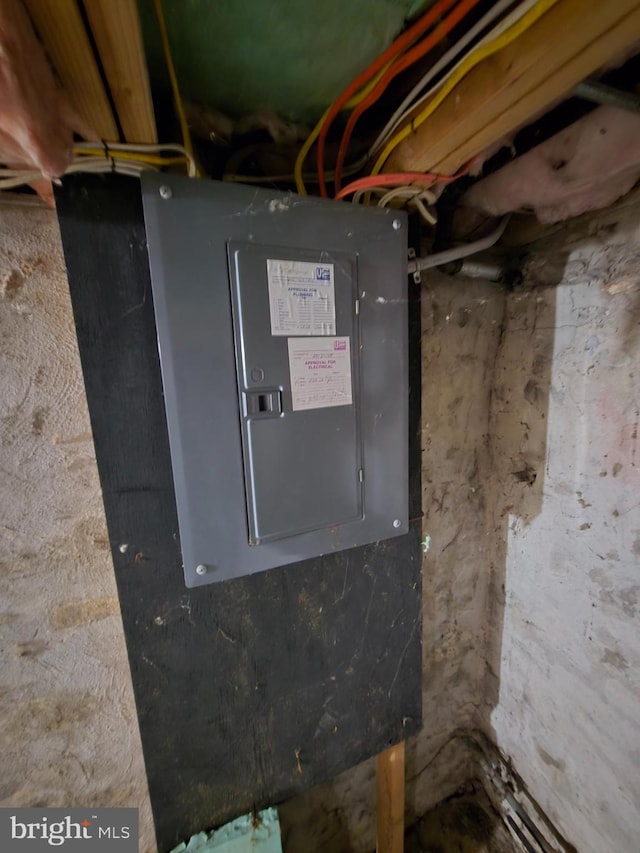 utility room with electric panel