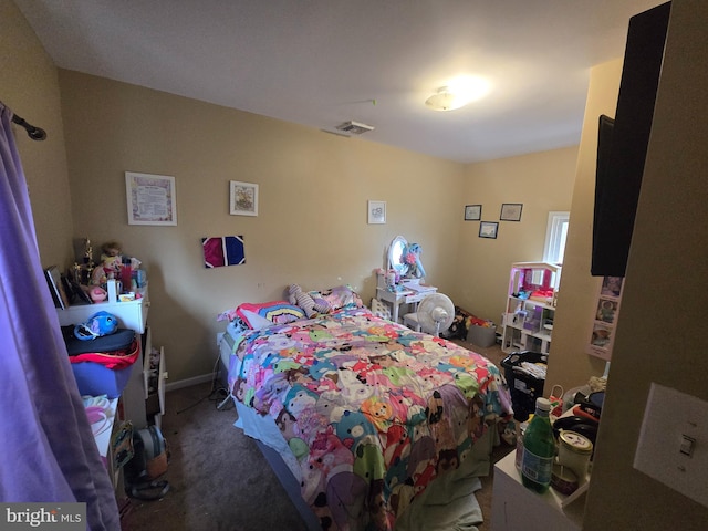 bedroom featuring carpet flooring