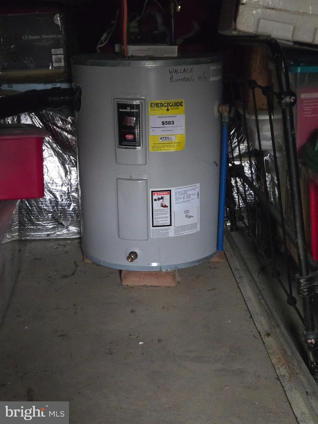 utilities featuring electric water heater