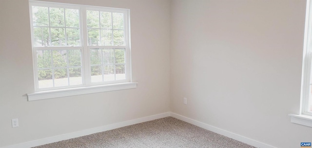 view of carpeted empty room