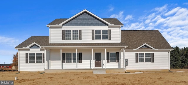 view of front of house with covered porch