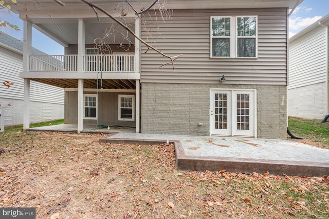 back of house featuring a patio area