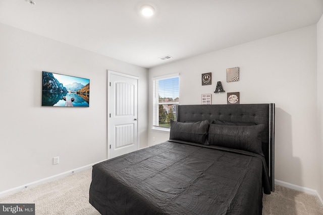 bedroom featuring carpet flooring