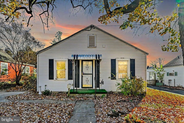 view of bungalow-style house