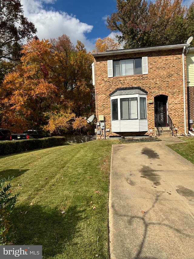 view of property exterior featuring a yard