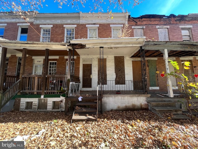 exterior space featuring covered porch