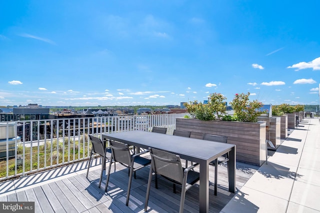 view of wooden terrace