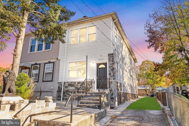 1826 Brunswick Ave, Lawrence Township, NJ 08648 - view of front of home featuring stone siding