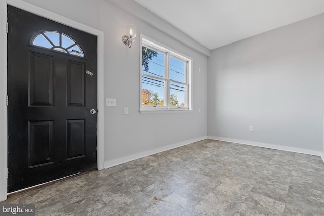 view of foyer entrance