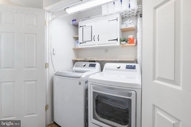 9404 Brigadoon Way, Frederick, MD 21704 - washroom with cabinet space and washer and dryer