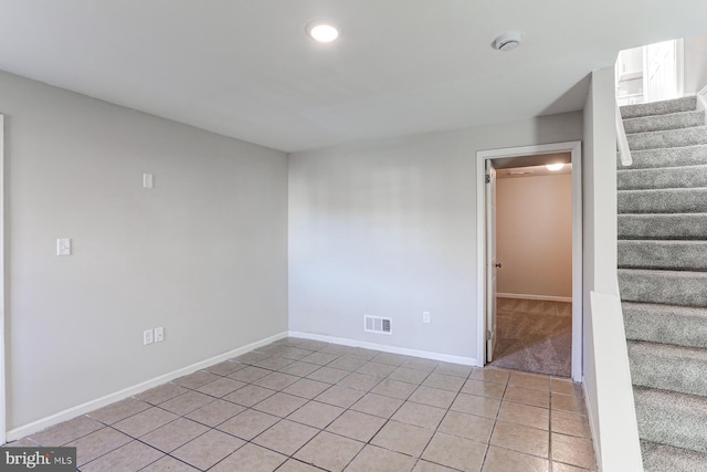 view of tiled spare room