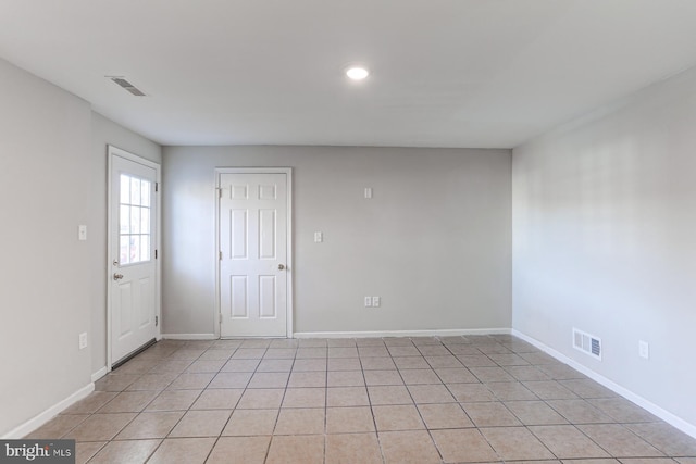 view of tiled empty room